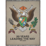 2D Batt Anniversary Woven Blanket - 60x80 inch - No Discount