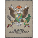 2D Batt Anniversary Woven Blanket - 52x37 inch - No Discount