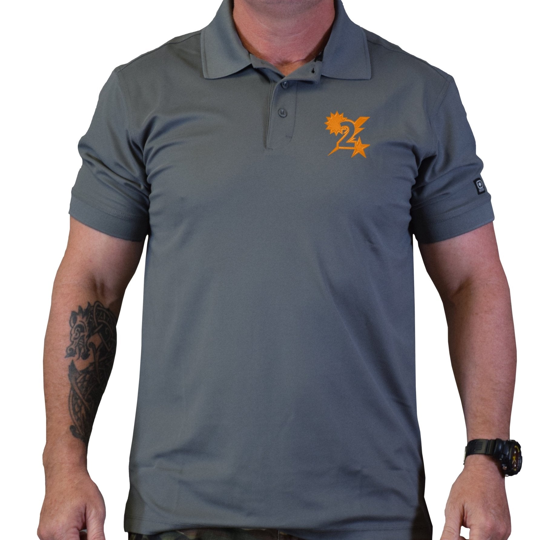 2D Batt Star Sun Bolt Polo - Small - Polo