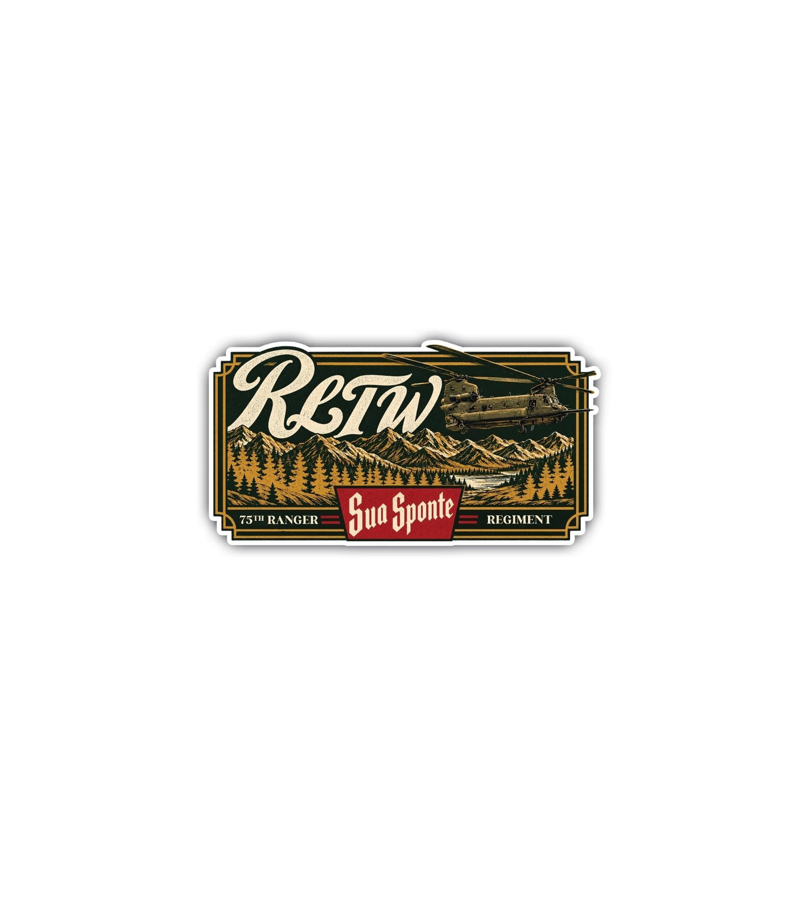 2D Batt Wilderness Sticker - 4" - Sticker