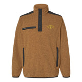 2nd Batt Ranger Diamond Embroidered Melange Fleece Pullover