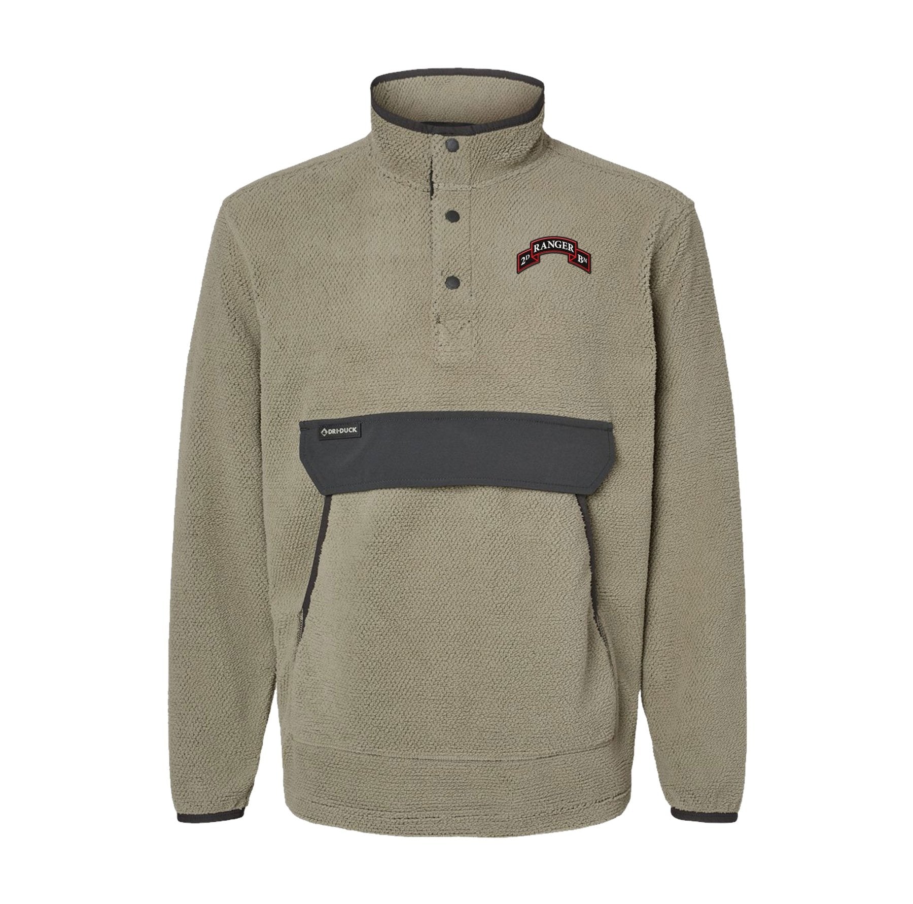 2nd Batt Ranger Scroll Embroidered Mountain Fleece Pullover - Small - Fleece