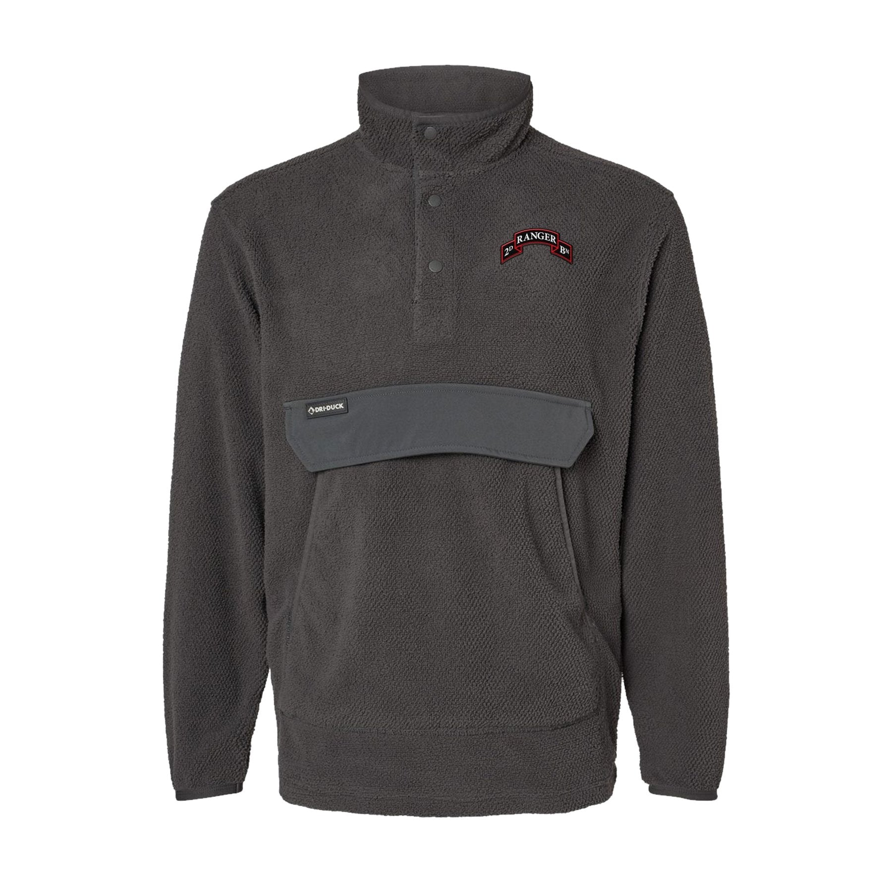 2nd Batt Ranger Scroll Embroidered Mountain Fleece Pullover - Small - Fleece