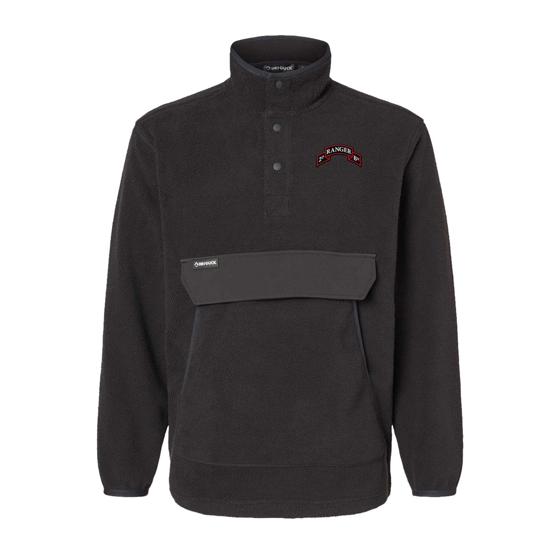 2nd Batt Ranger Scroll Embroidered Mountain Fleece Pullover - Small - Fleece