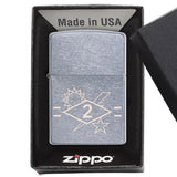 2nd Batt SSB Diamond Ticks Lighter - Chrome - Lighter