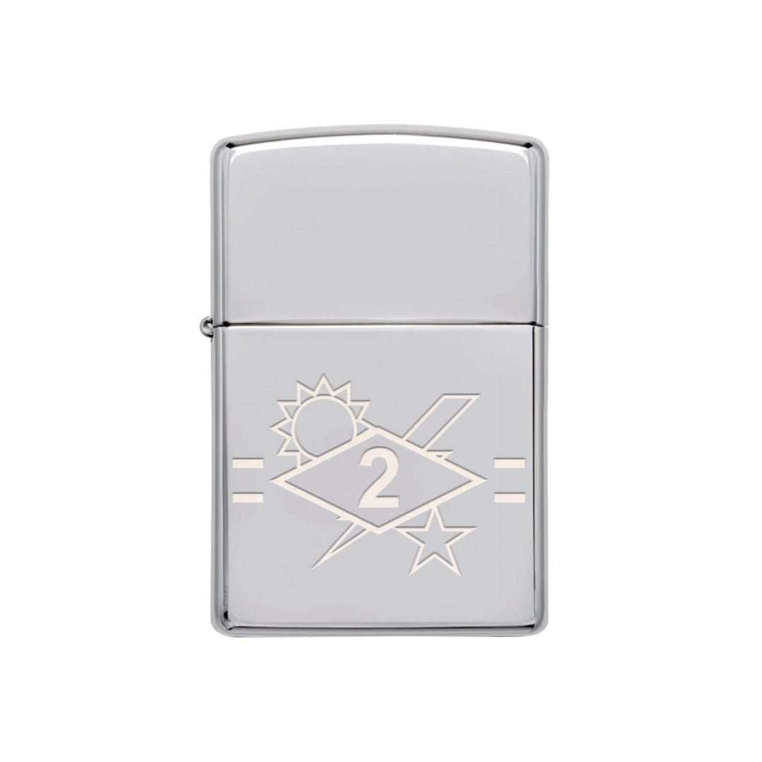 2nd Batt SSB Diamond Ticks Lighter - Chrome - Lighter