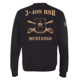 3 - 409TH BSB Mustangs Sweatshirt - Small - Private Sweatshirt
