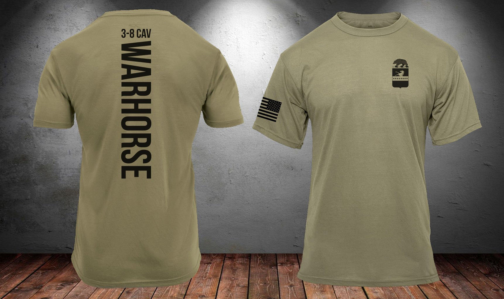 3 - 8 Cav Warhorse Pride T-Shirt - Small - Private Shirt