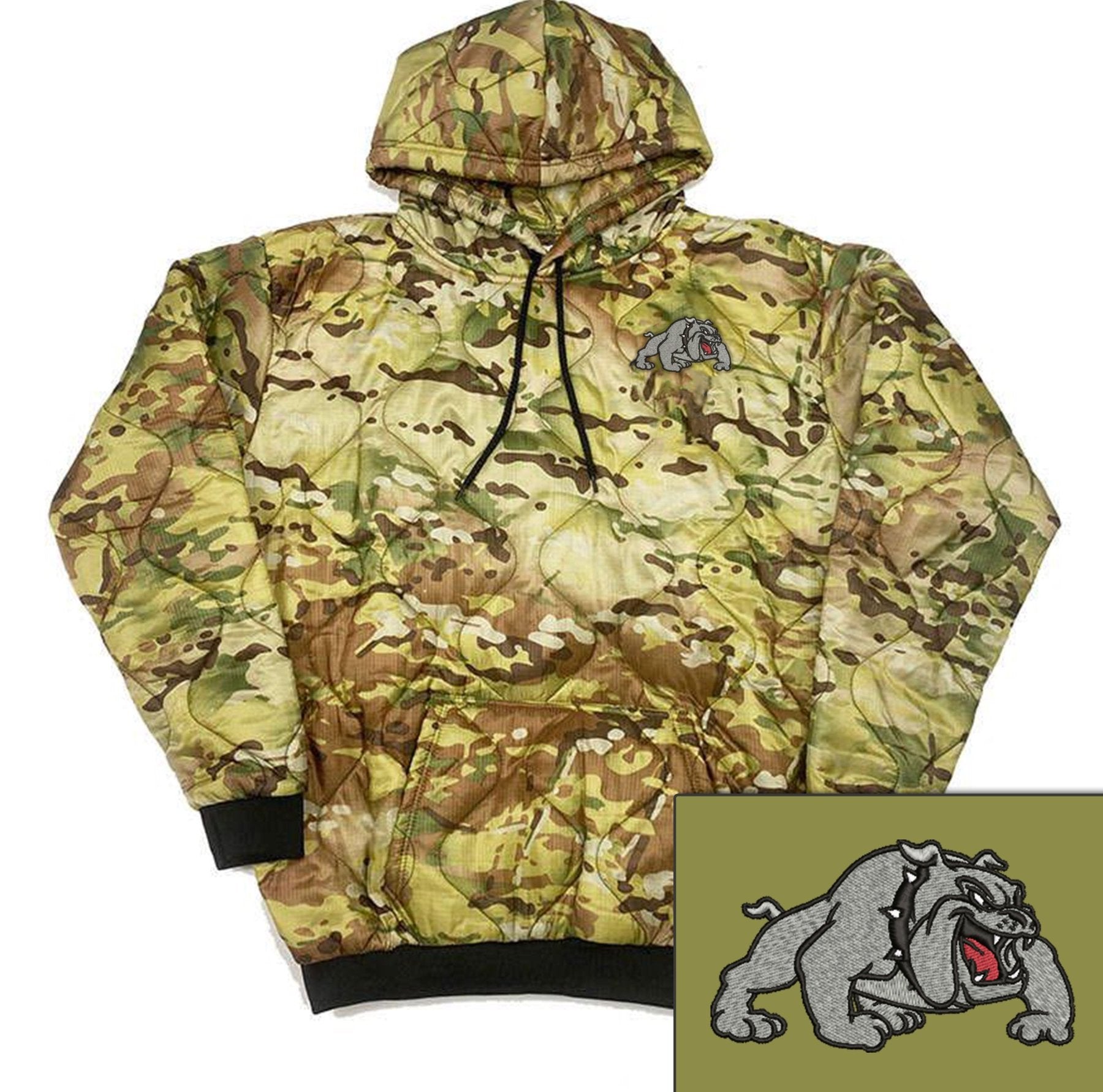 3ABCT 1AD Bulldogs Woobie Hoodie - Small - Private Woobie