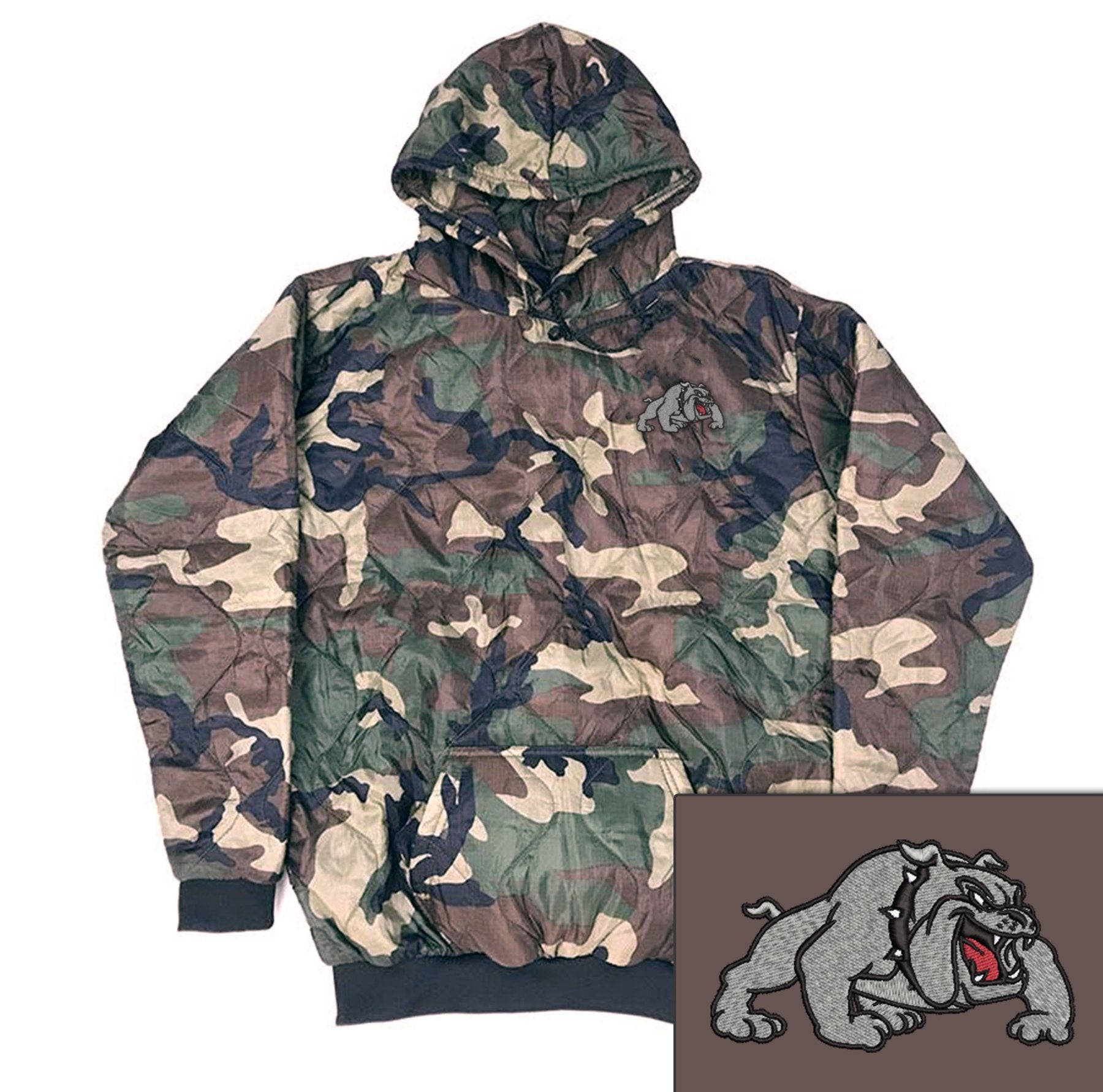 3ABCT 1AD Bulldogs Woobie Hoodie - Small - Private Woobie