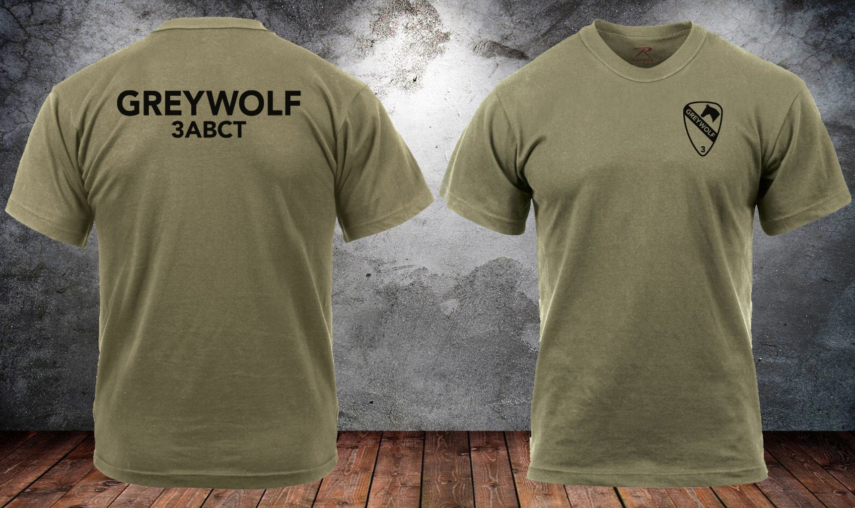 3ABCT Greywolf PT Shirt - Small - Private Shirt