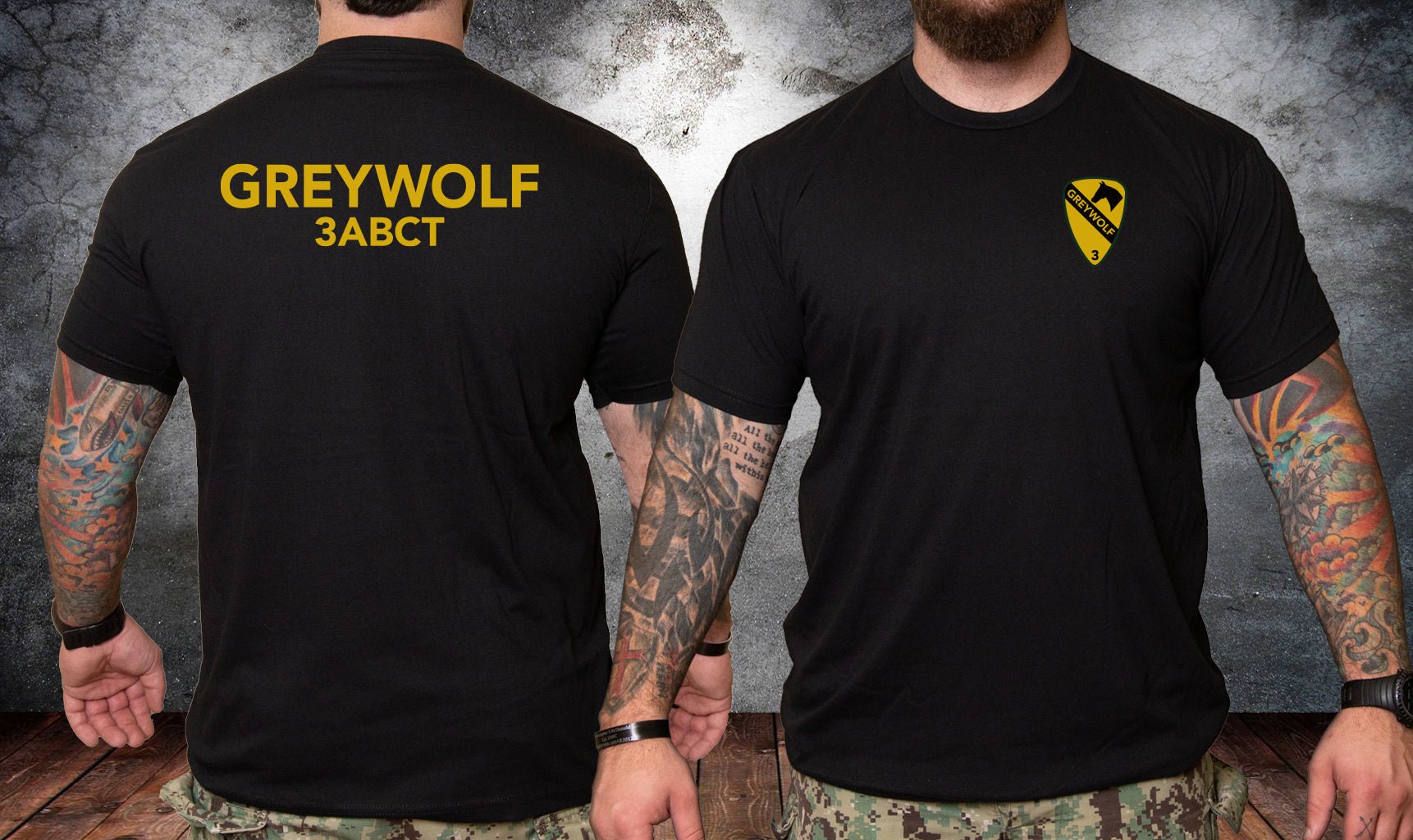 3ABCT Greywolf PT Shirt - Small - Private Shirt