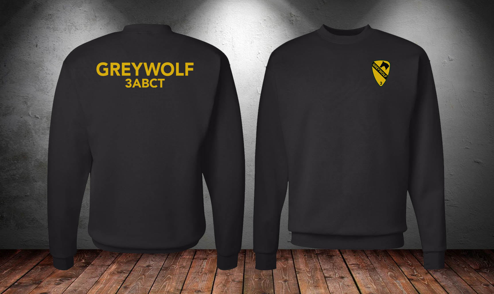 3ABCT Greywolf PT Sweatshirt - Small - Private Sweatshirt