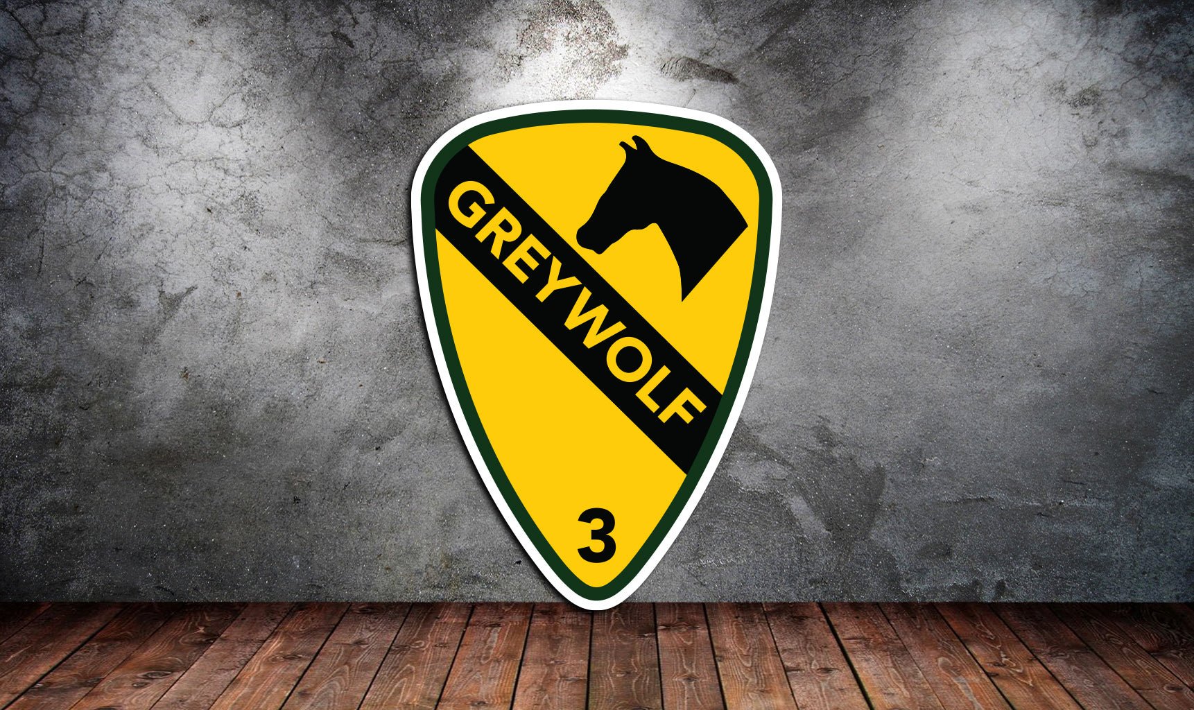 3ABCT Greywolf Sticker - 4" - Private Sticker