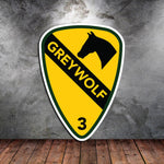 3ABCT Greywolf Sticker - 4" - Private Sticker