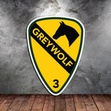 3ABCT Greywolf Sticker - 4" - Private Sticker