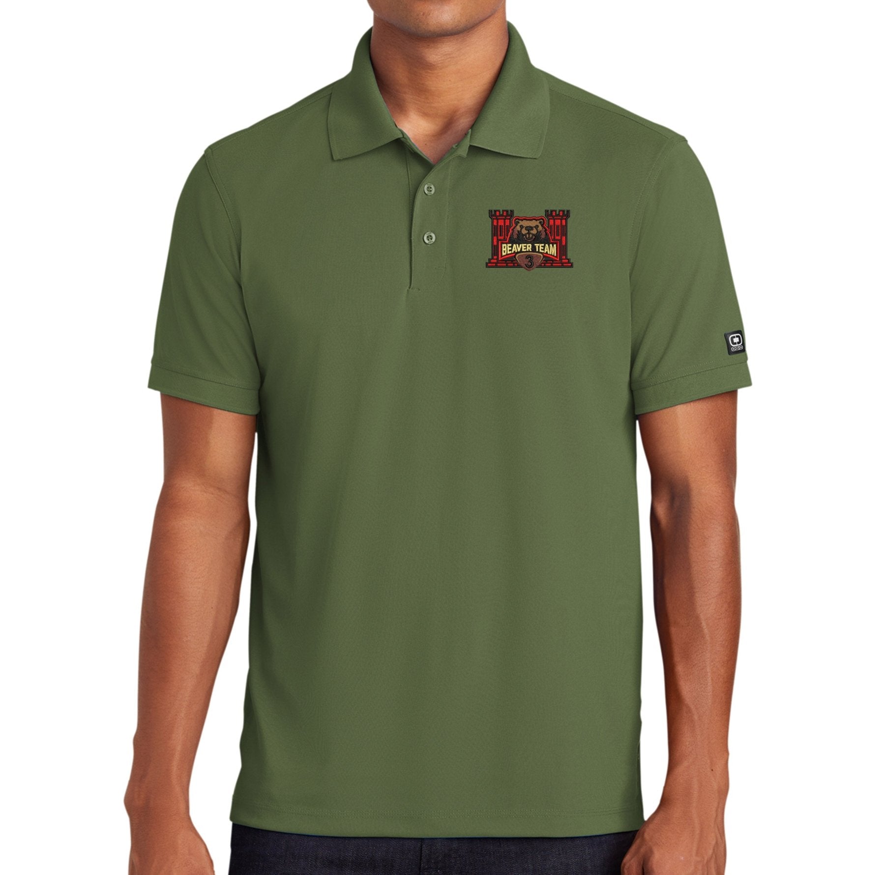 3BEB Beaver Team Embroidered Polo - Small - Private Polo