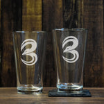 3CR Eagle Icon Pint Glass Set - 2 - Pack - Private Pint Glass