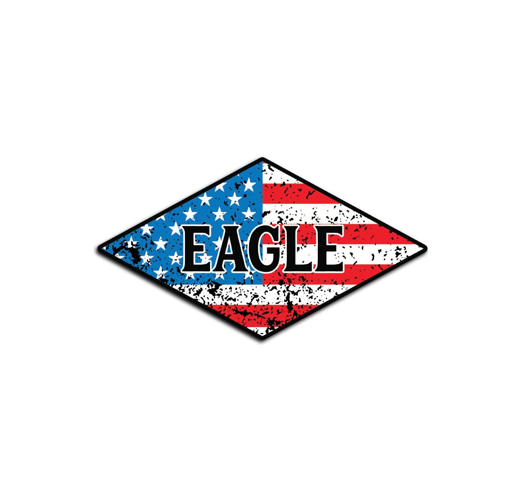 3CR Freedom Eagle Diamond Sticker - 4" - Private Sticker