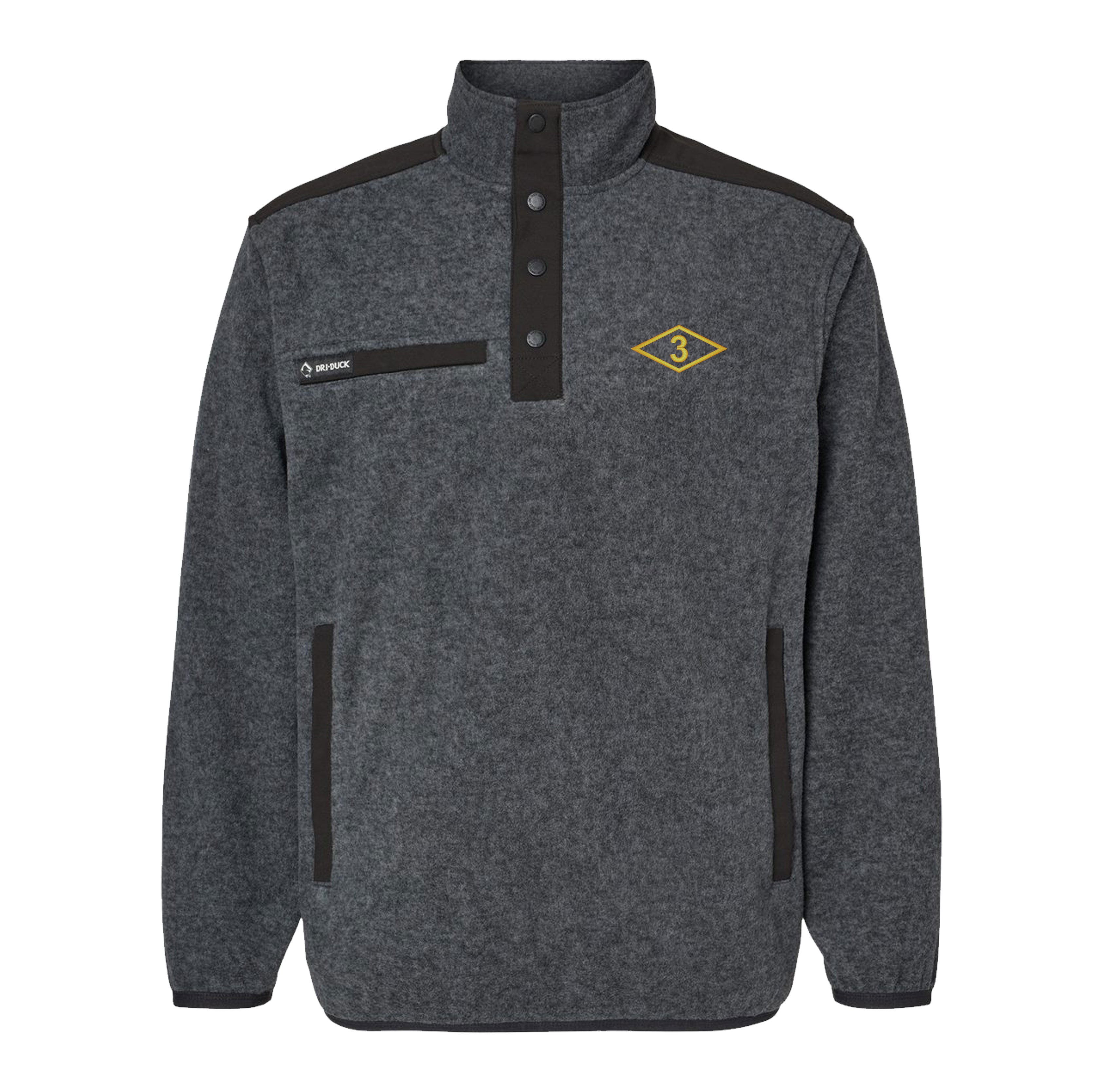 3rd Batt Ranger Diamond Embroidered Melange Fleece Pullover – American ...