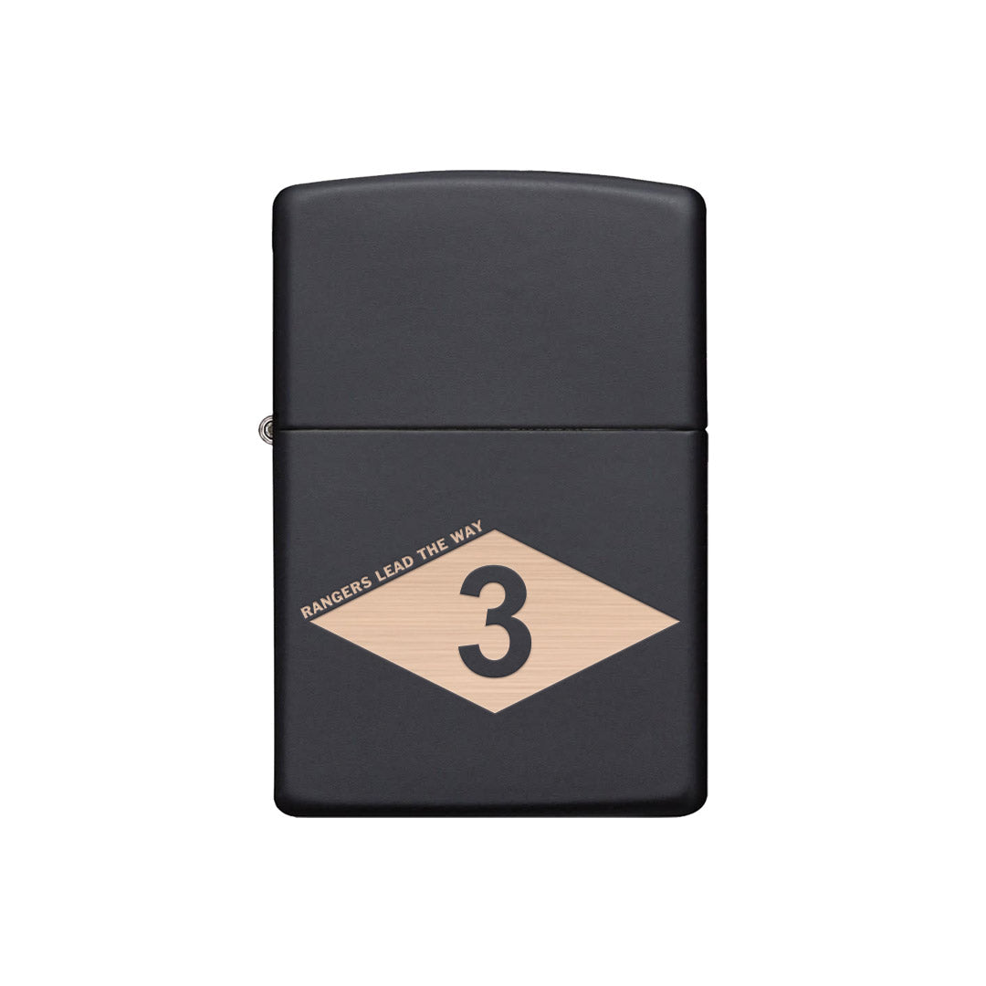 3rd Batt RGR Diamond Lighter - Matte Black - Lighter