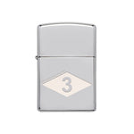 3rd Batt RGR Diamond Lighter - Chrome - Lighter