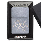 3rd Batt SSB Diamond Ticks Lighter - Chrome - Lighter