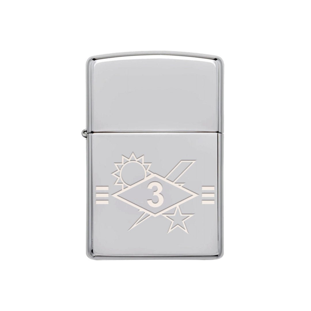 3rd Batt SSB Diamond Ticks Lighter - Chrome - Lighter
