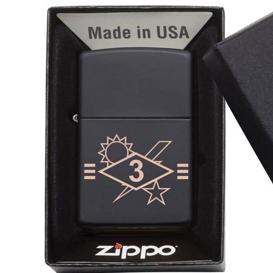 3rd Batt SSB Diamond Ticks Lighter - Matte Black - Lighter