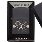 3rd Batt SSB Diamond Ticks Lighter - Matte Black - Lighter