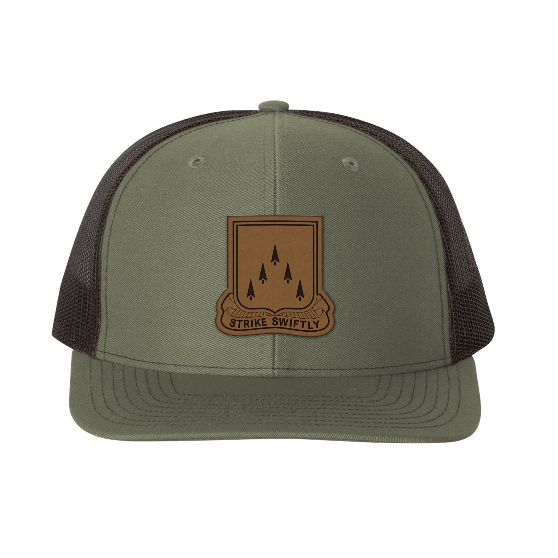 4 - 70 Armor Crest Leather Patch Snapback - OSFA - Private Headwear