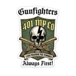 401 MP Gunfighters Sticker - 3.75" - Private Sticker