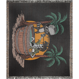 Trouble In Paradise Woven Blanket