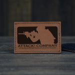 503rd Attack! Leather Patch Hook and Loop - 3" x 2" - Private Patch