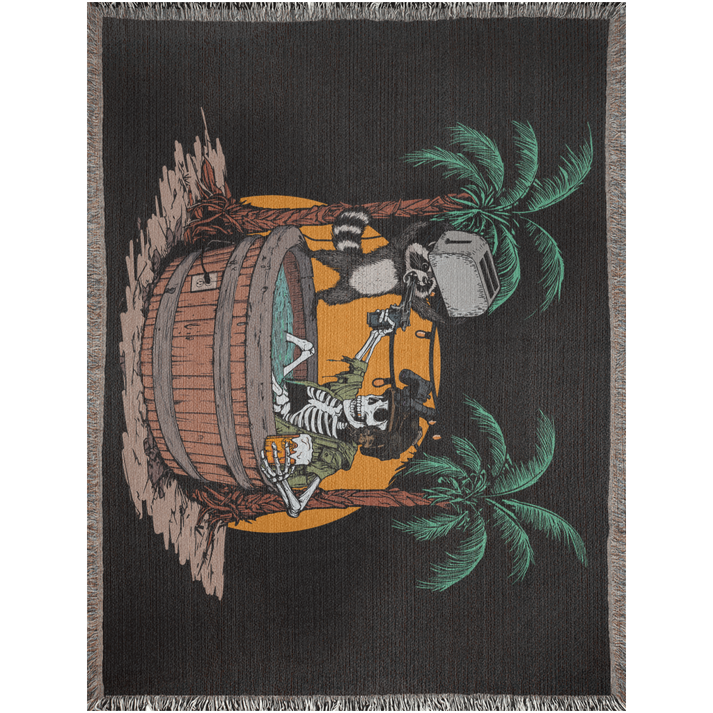 Trouble In Paradise Woven Blanket