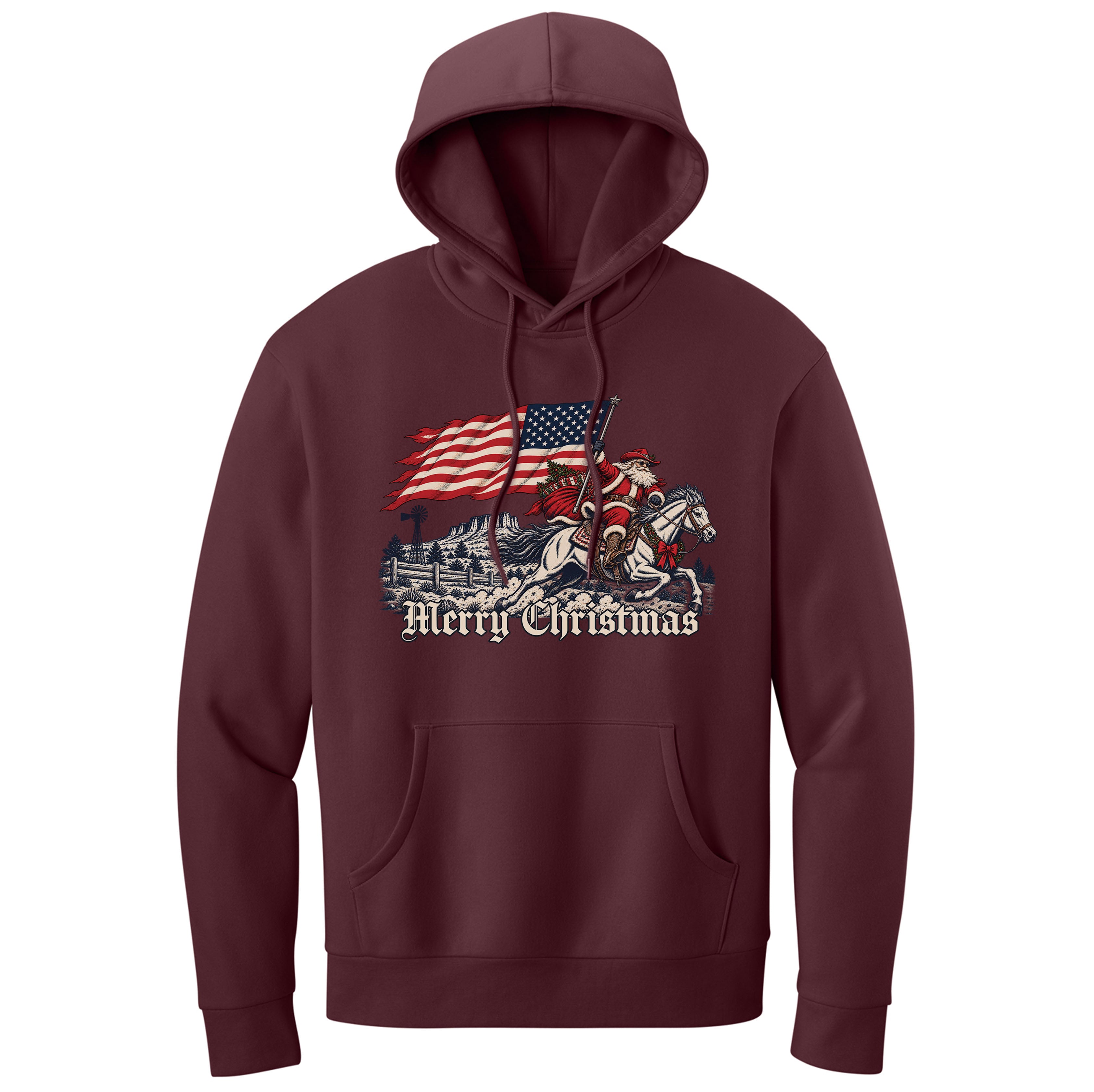 Western Santa Hoodie