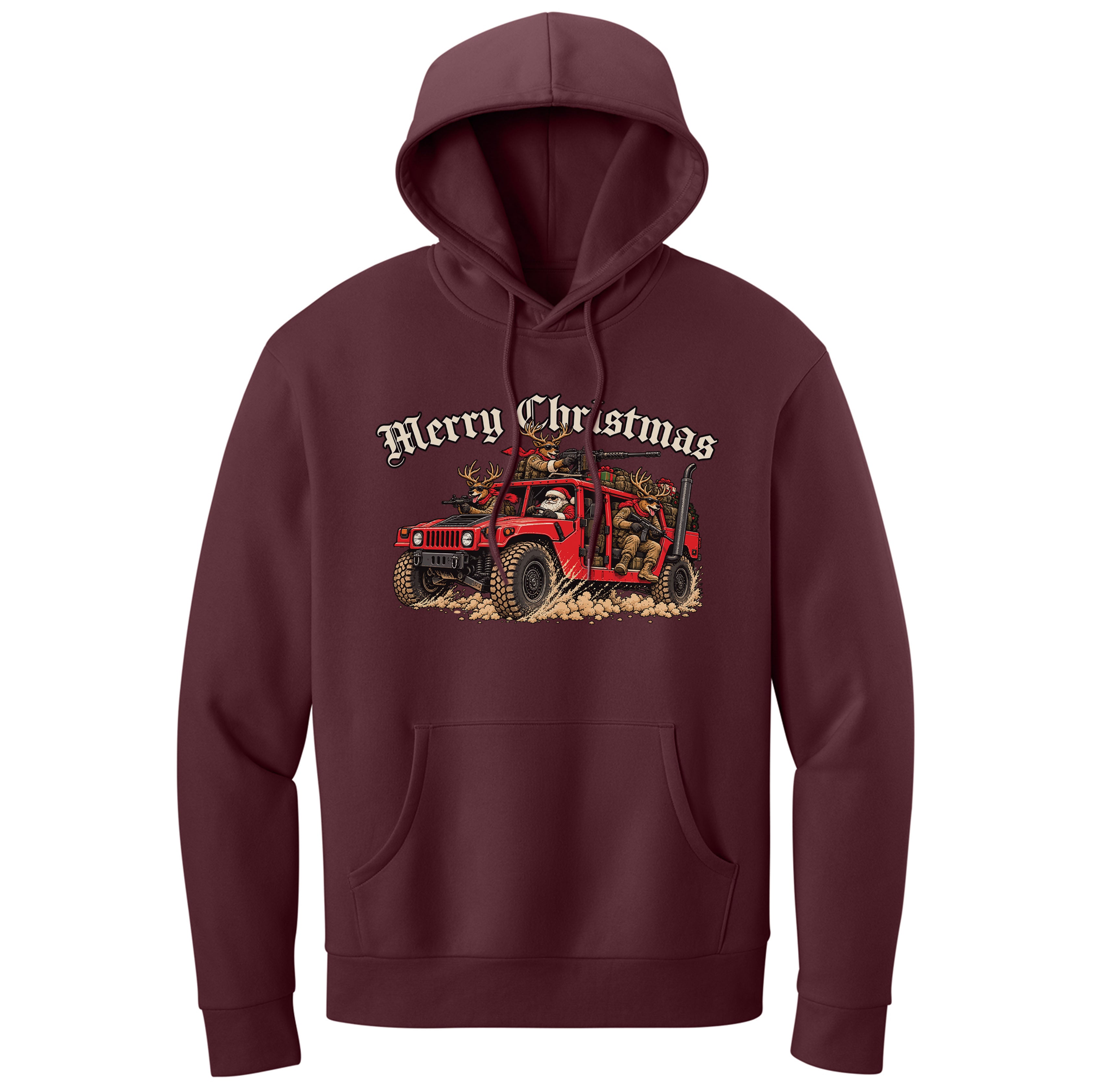 Humvee Santa Hoodie