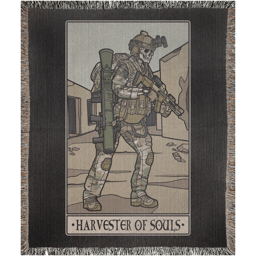 Harvester of Souls Woven Blanket