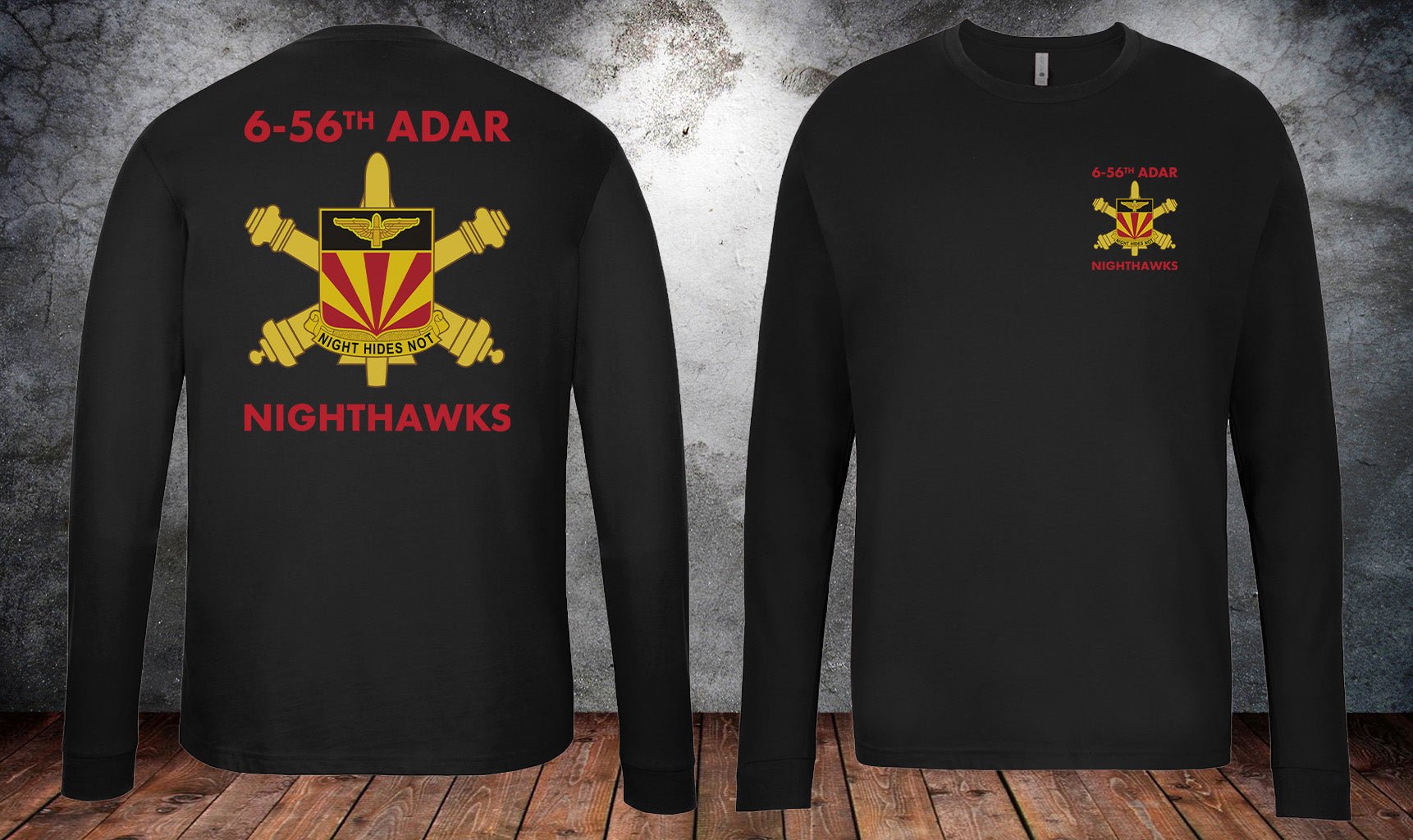 6 - 56 ADAR Battalion Long Sleeve PT Shirt - Small - Private Long Sleeve Shirt