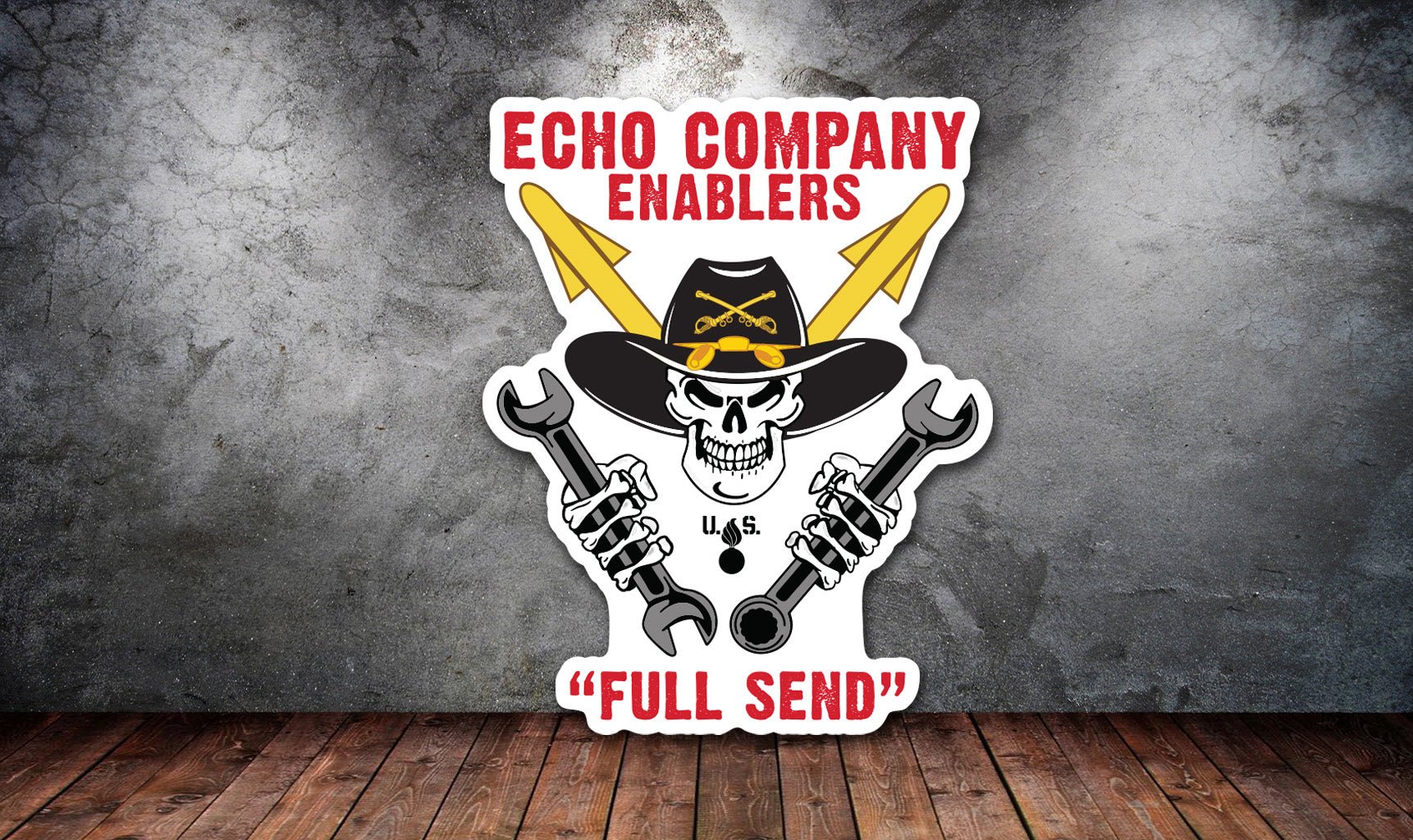 6 - 56 Echo Company Sticker - 3.75" - Private Sticker