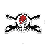 6 - 8 CAV Spartan Sabers Sticker - 4" - Private Sticker