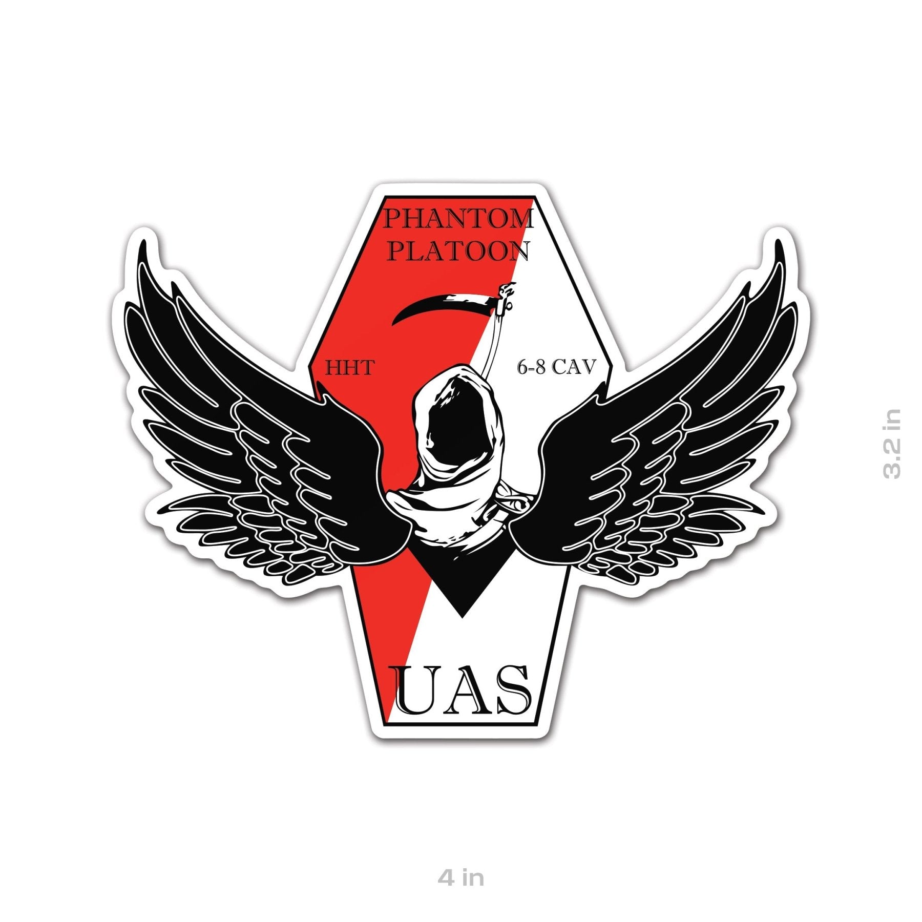 6 - 8 CAV UAS Sticker - 4" - Private Sticker