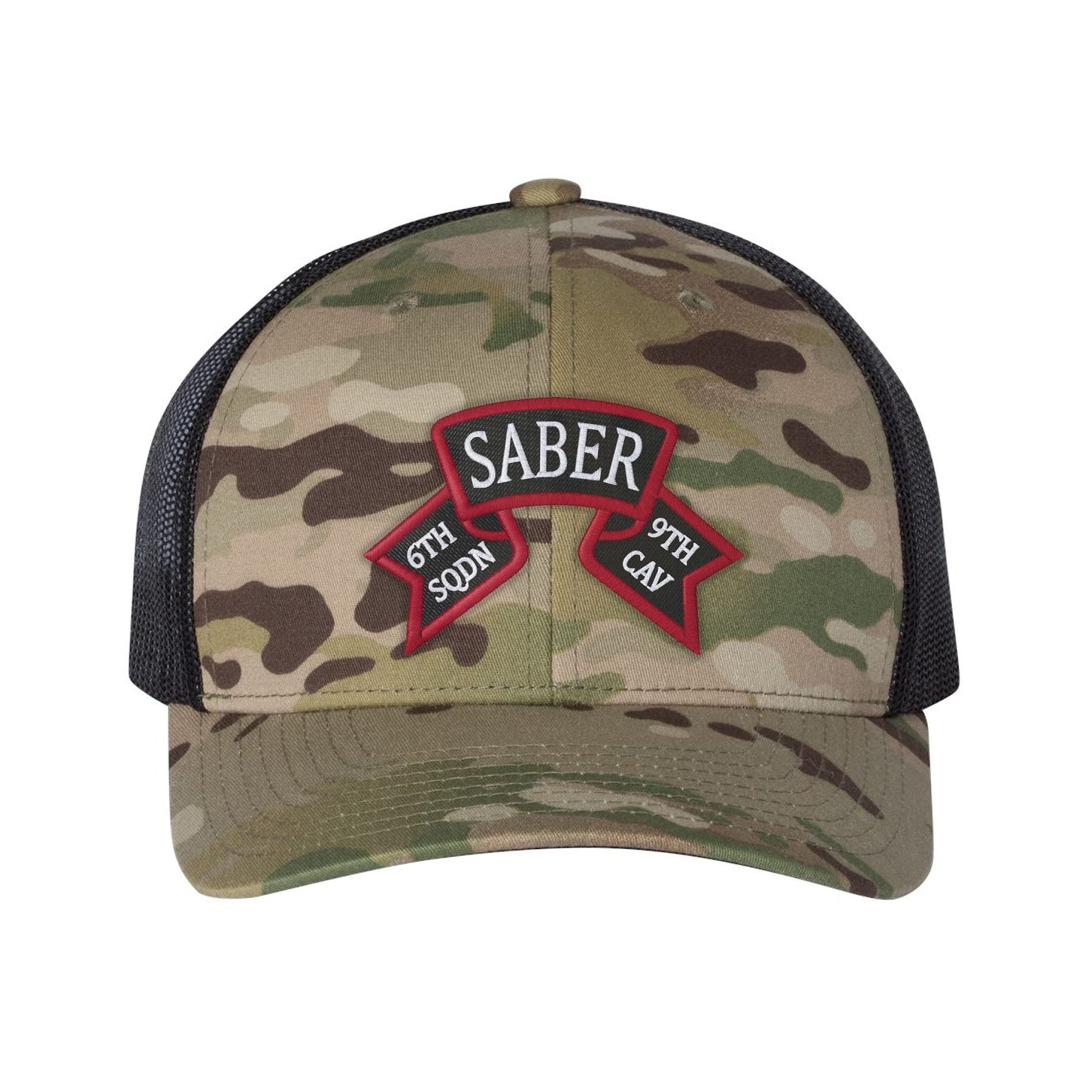 6 - 9 CAV Saber Scroll Snap - Back - OSFM - Private Headwear