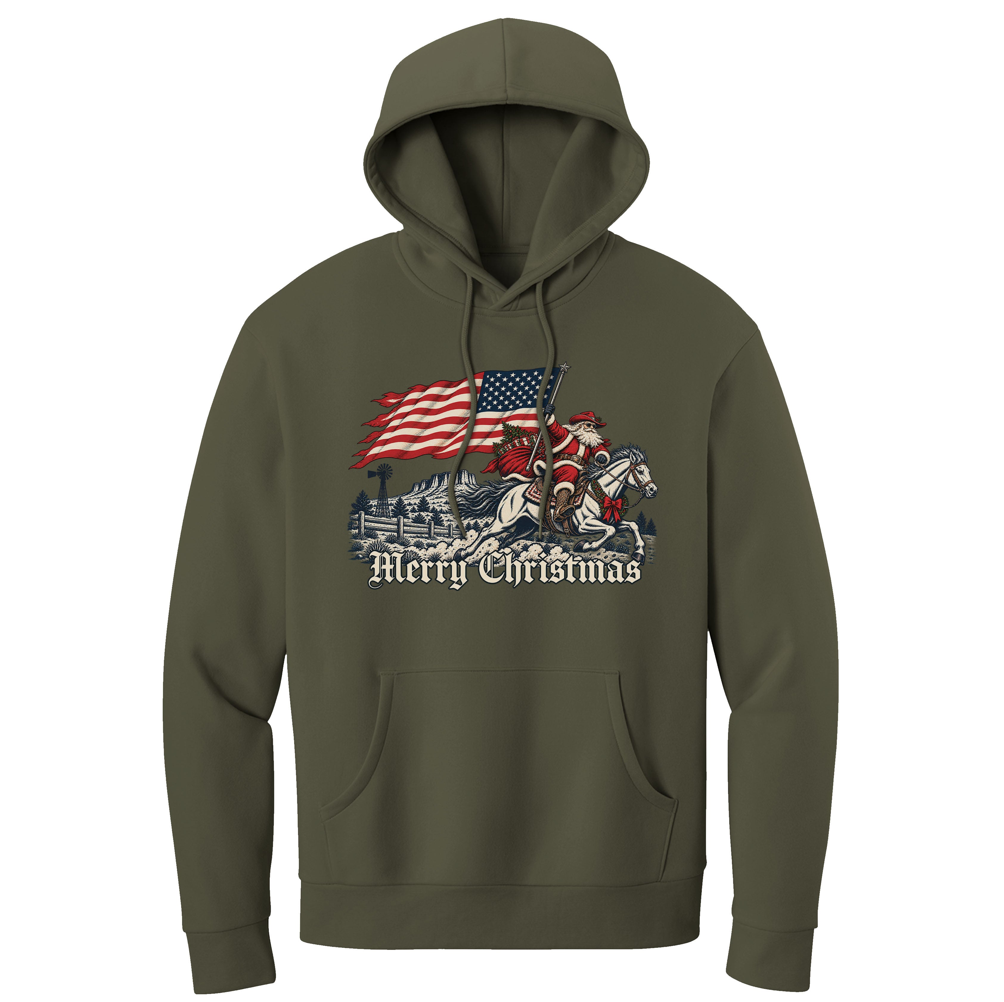 Western Santa Hoodie
