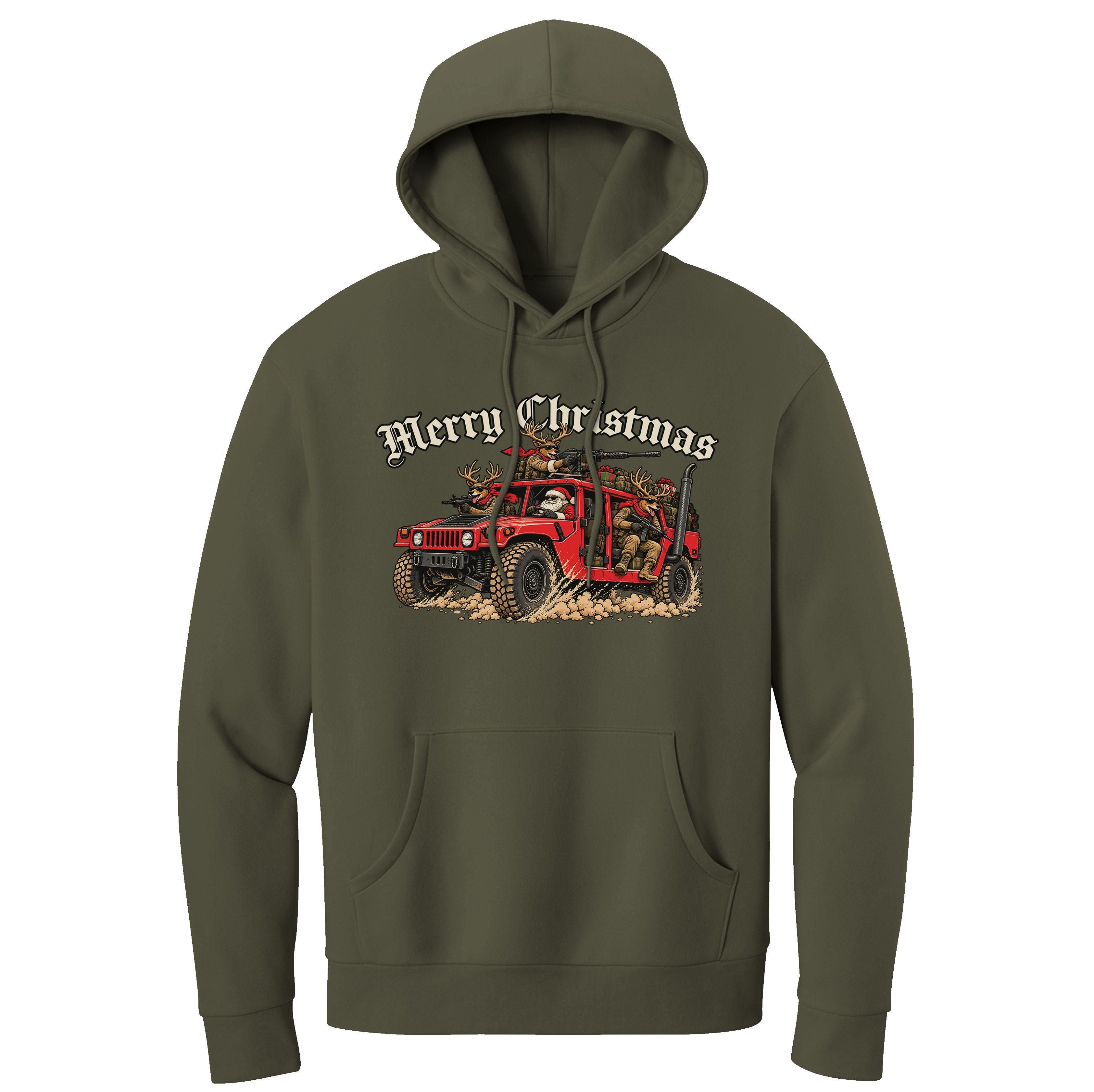 Humvee Santa Hoodie