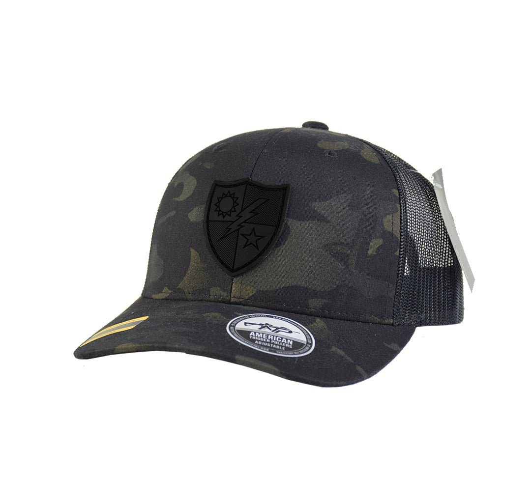 75th DUI Black Leather Snap - Back - Adjustable - Headwear