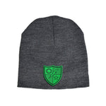 75th DUI Green Leather Beanie - Charcoal - Headwear