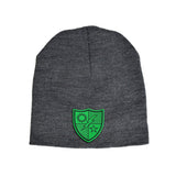 75th DUI Green Leather Beanie - Charcoal - Headwear