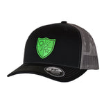 75th DUI Leather SnapBack - Green Leather - Headwear