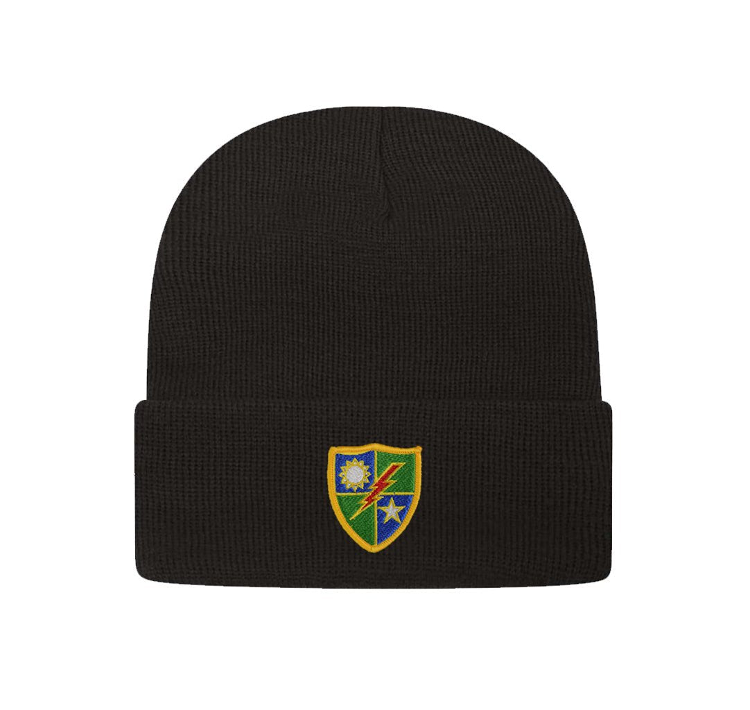 75th DUI Patch Cuff Beanie - OSFA - Beanie